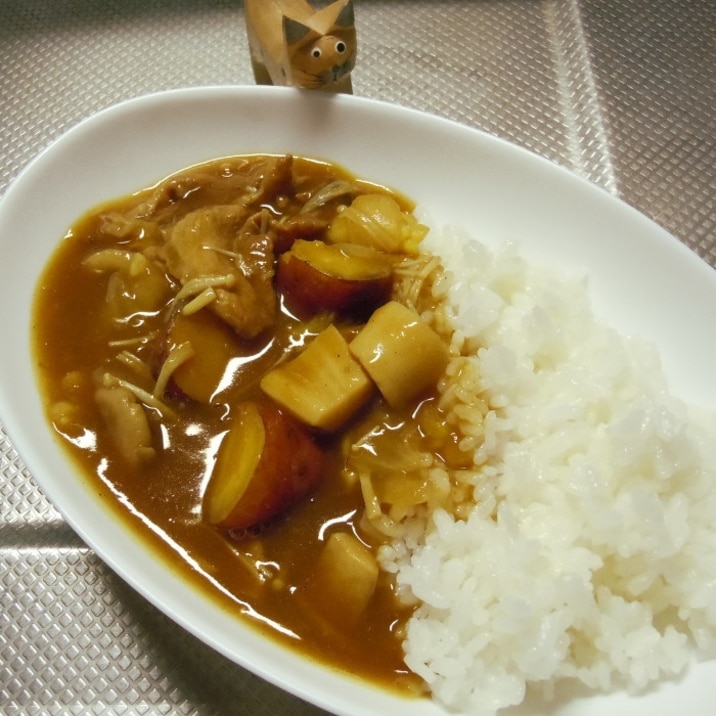さつまいもときのこたっぷり野菜カレー レシピ 作り方 By 紫君子蘭 楽天レシピ さつまいもときのこたっぷり野菜カレー レシピ 作り方 By 紫君子蘭 楽天レシピ